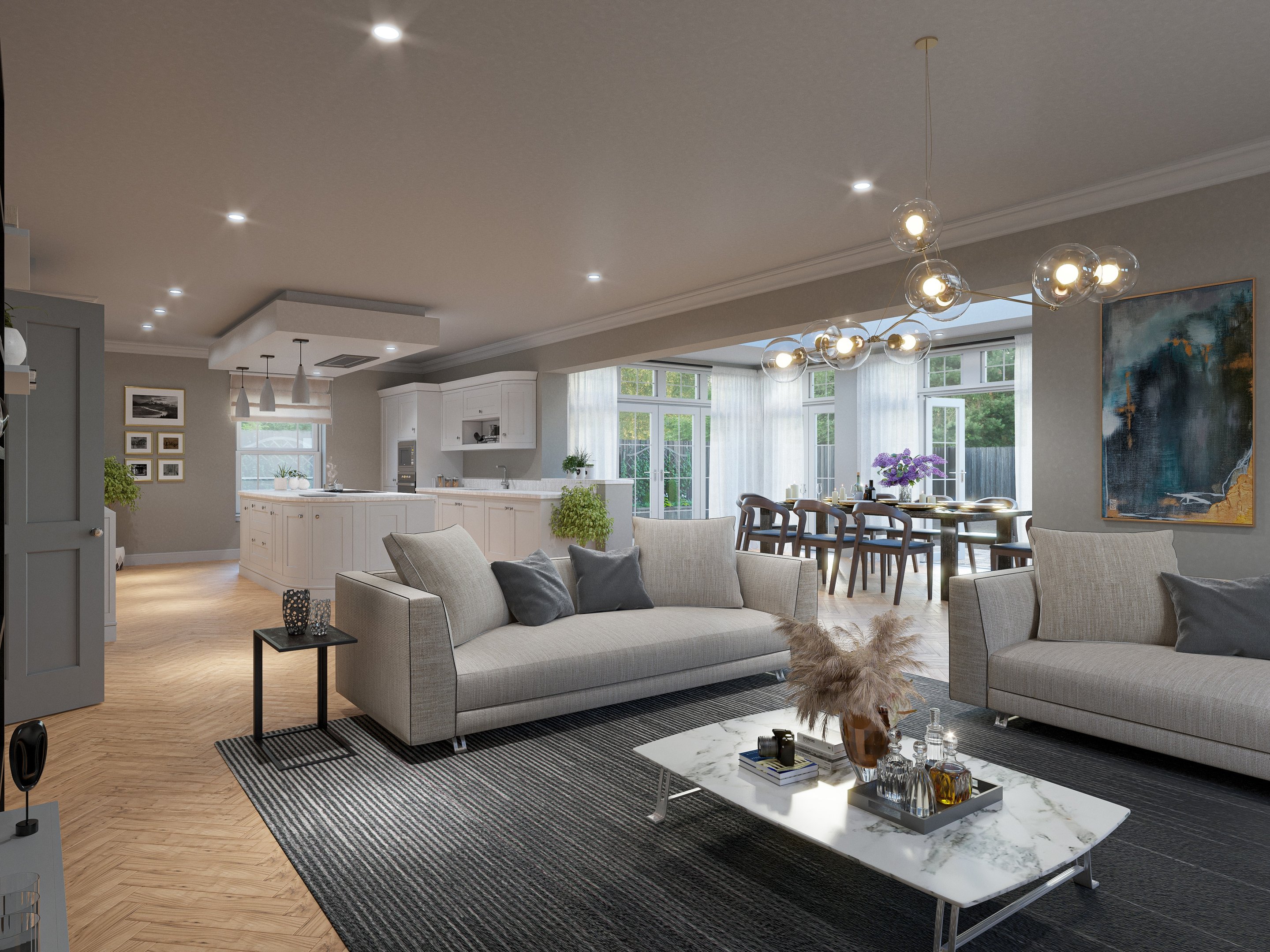 Parkside Residence — living space