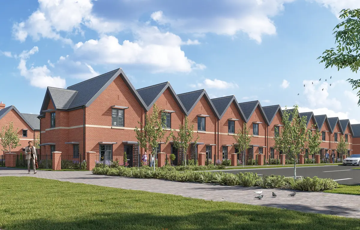 Residential street scene CGI